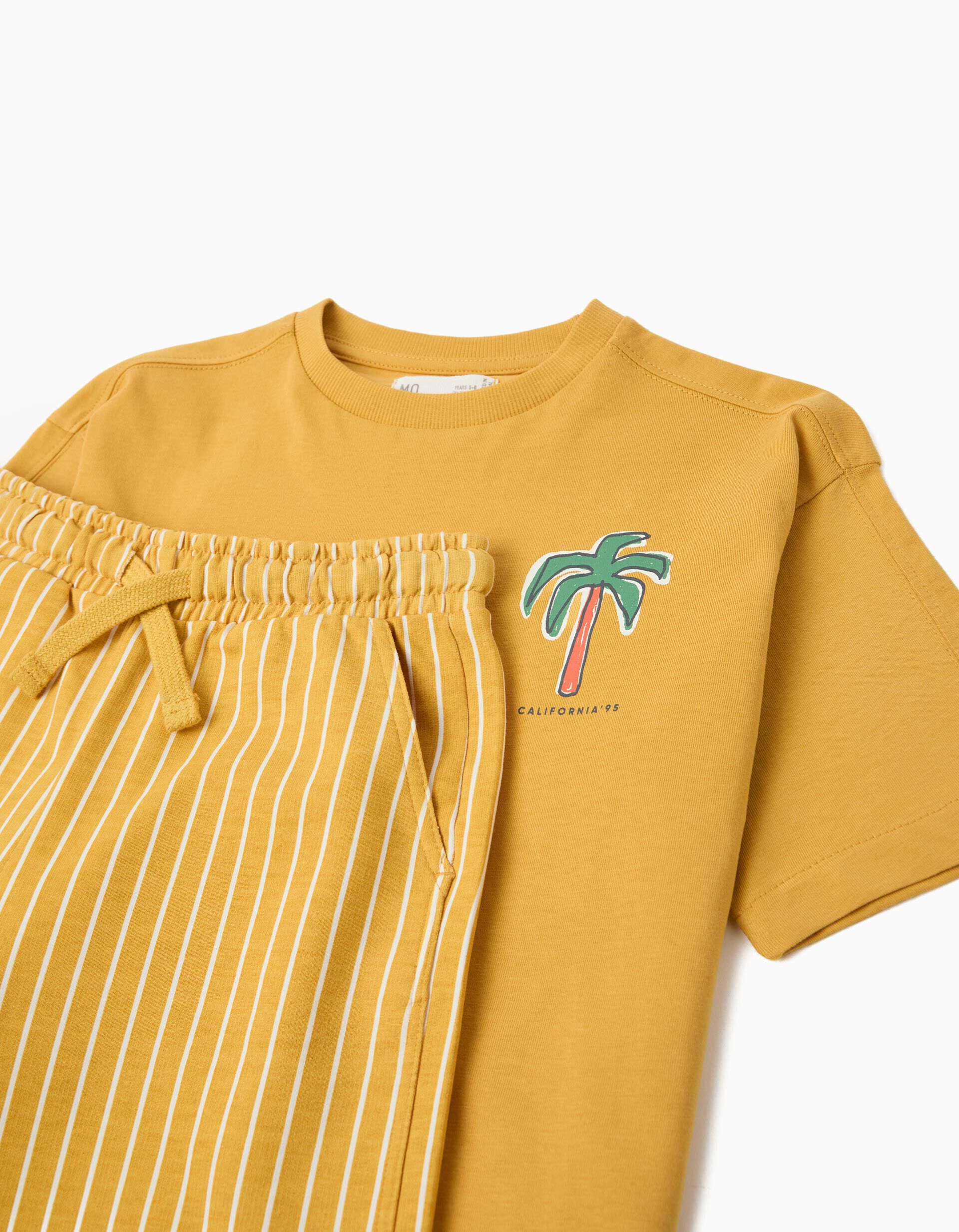 Comprar Online Conjunto T-shirt e Cal&ccedil;&otilde;es, Menino, Amarelo