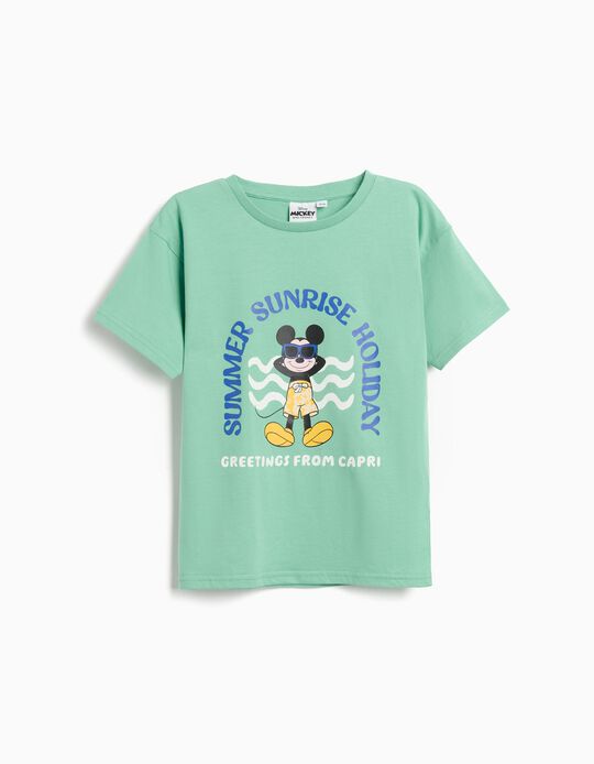 Comprar Online T-shirt 'Mickey', Menino, Verde Claro