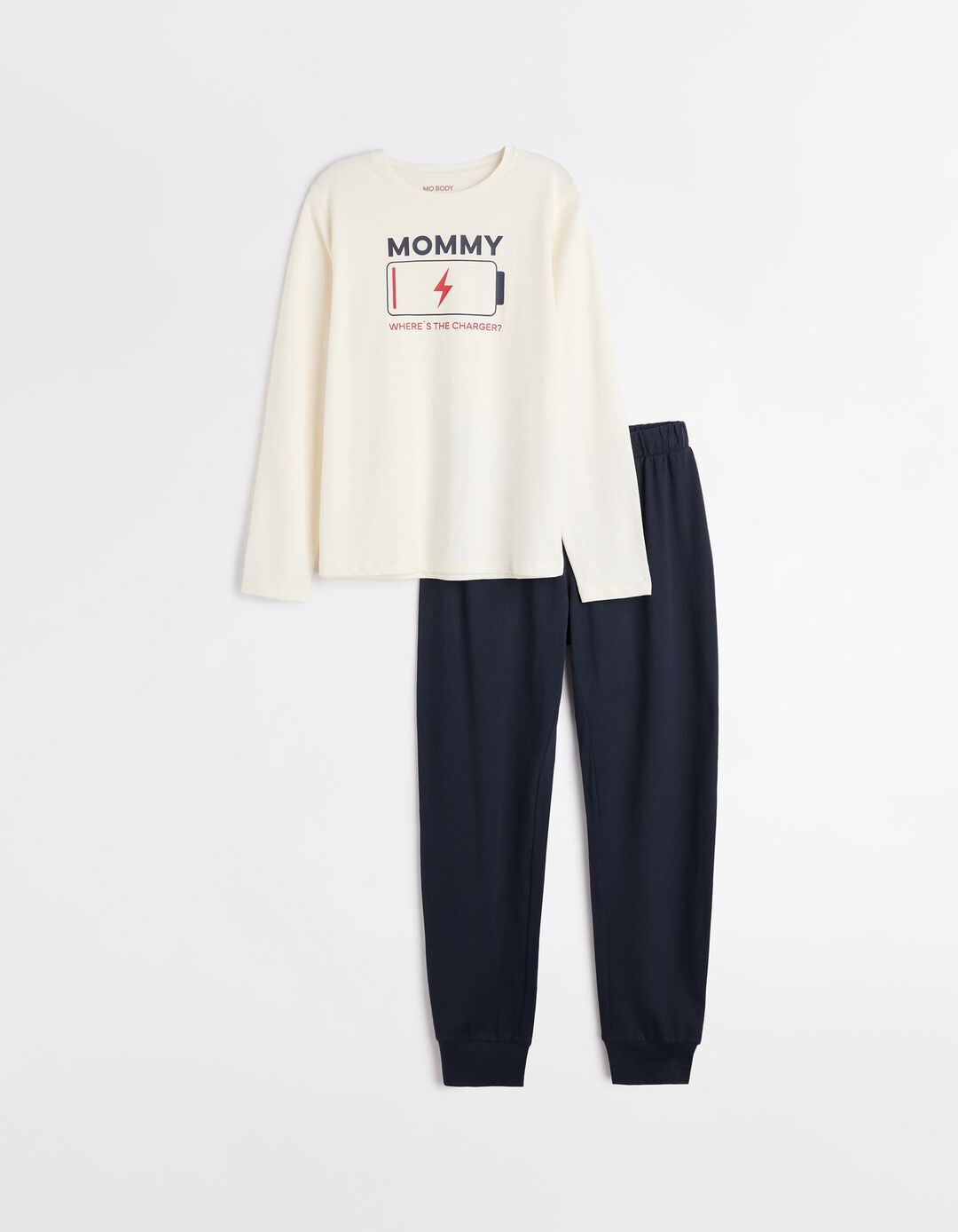 Pijama Jersey, Mulher, Branco