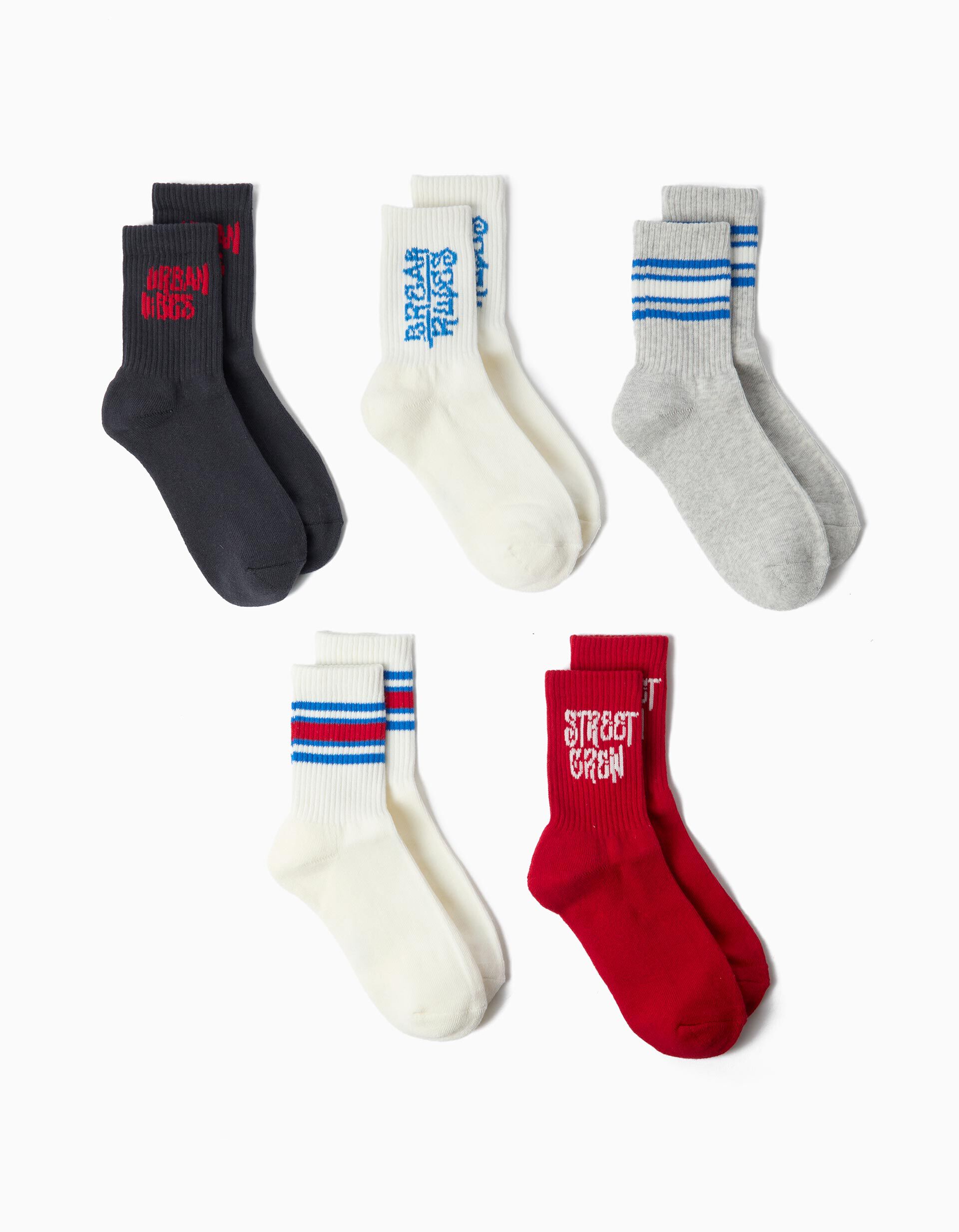 Comprar Online Pack 5 Pares De Meias, Menino, Multicolor