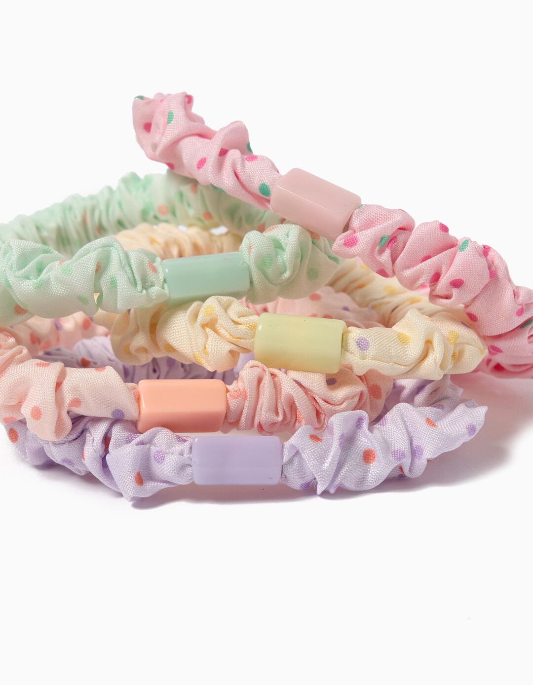 Pack 5 Elásticos de Cabelo, Menina, Multicor