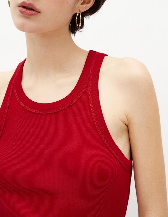 Comprar Online Top Básico, Mulher, Vermelho Escuro