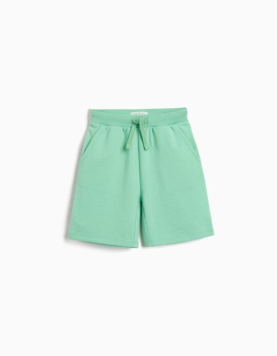 Comprar Online Calções Fleece, Menino, Verde Claro