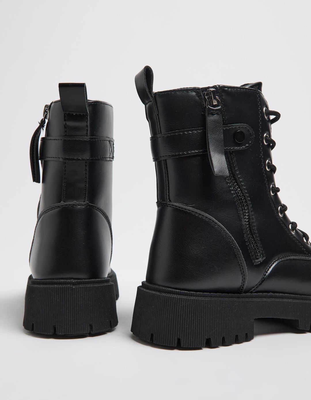 Botas Cordões, Mulher, Preto