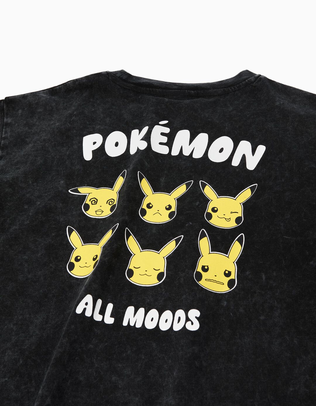 T-shirt 'Pikachu', Menino, Preto
