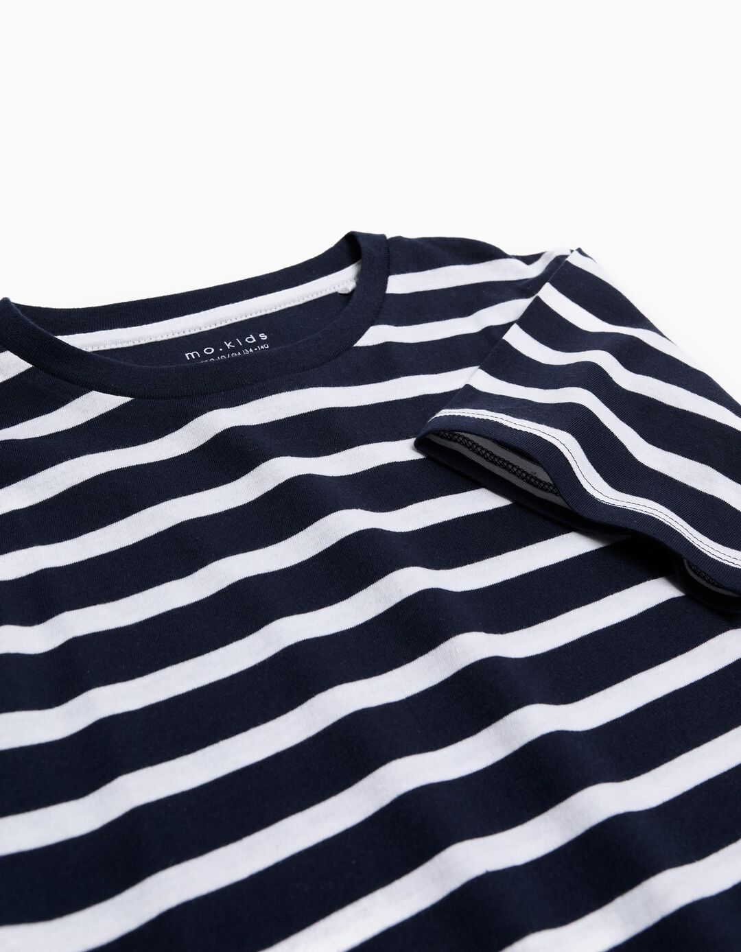 T-shirt Riscas, Menino, Azul Escuro 