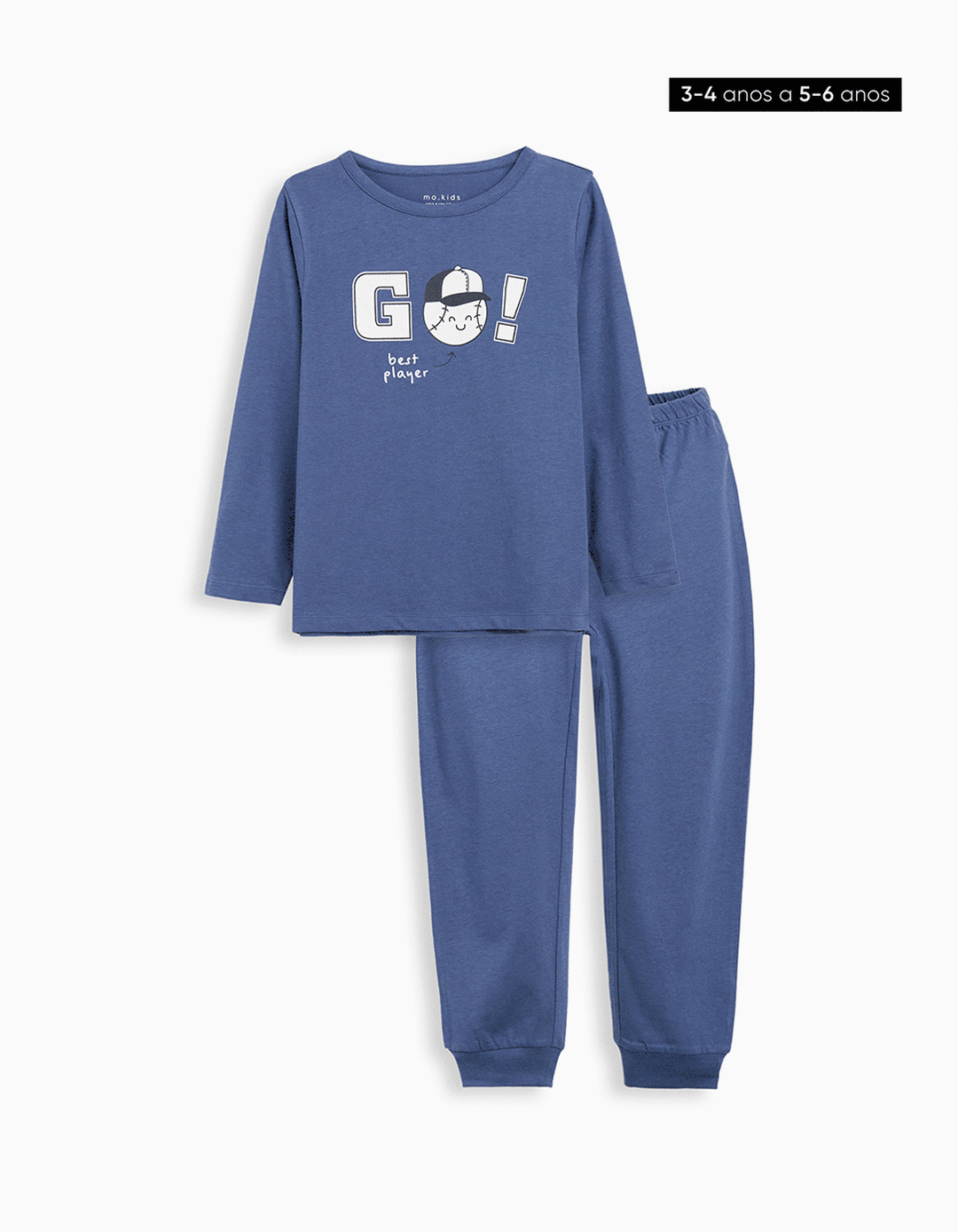 Pijama Jersey, Menino, Azul Escuro