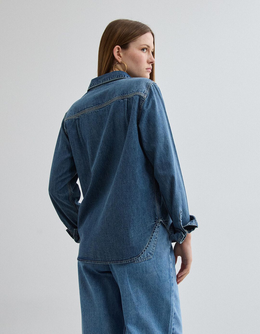 Camisa de Ganga, Mulher, Azul