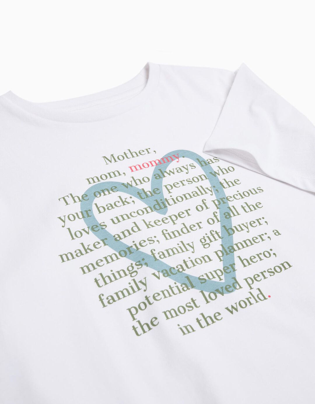 T-shirt 'Dia da Mãe', Menina, Branco