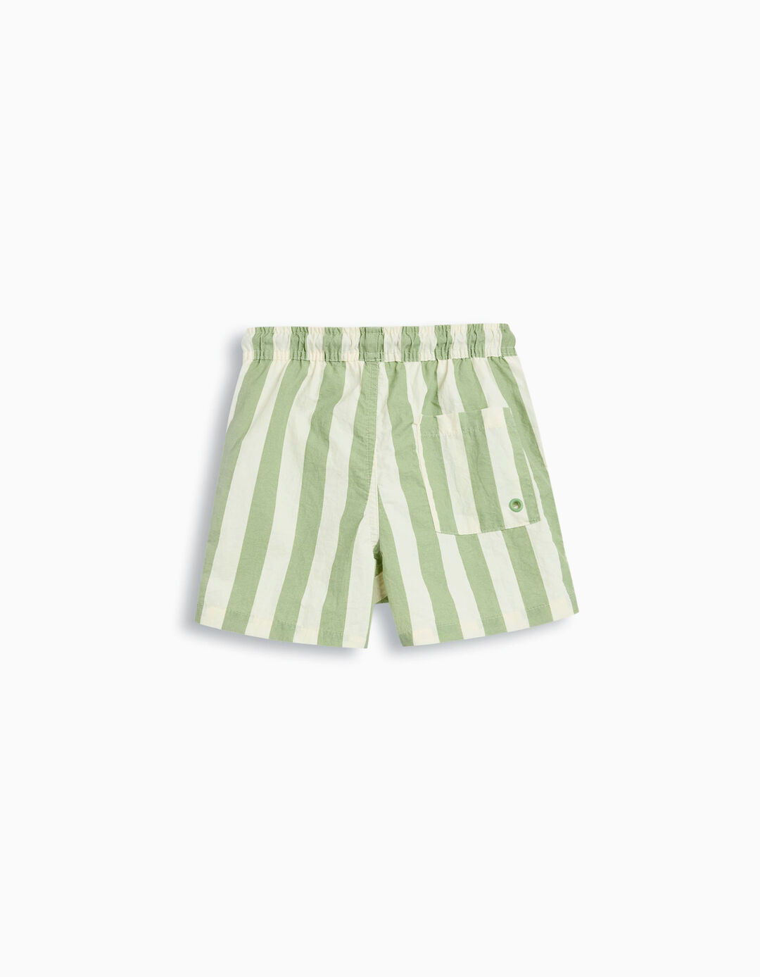 Calções de Banho com Riscas, Menino, Verde Claro 