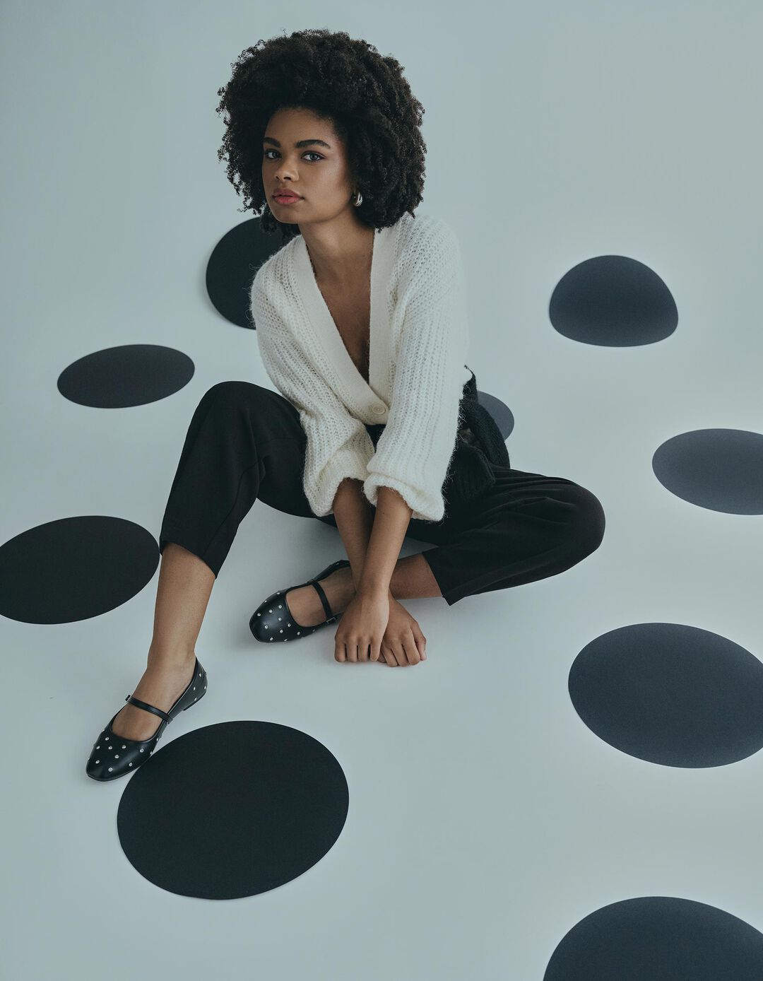 Casaco de Malha com L&atilde;, Mulher, Bege Claro