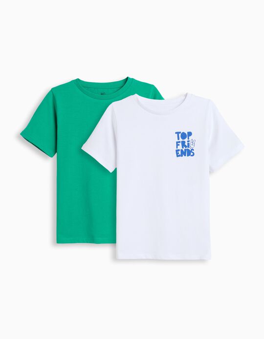 Comprar Online Pack 2 T-shirts, Menino, Verde