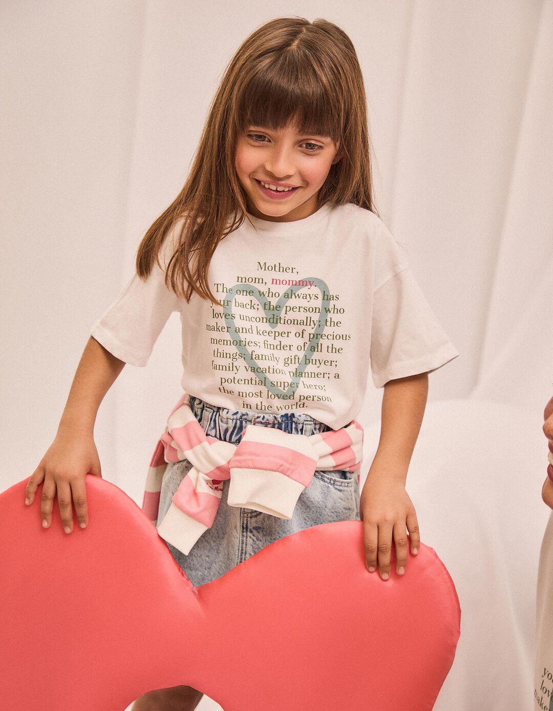 T-shirt 'Dia da Mãe', Menina, Branco