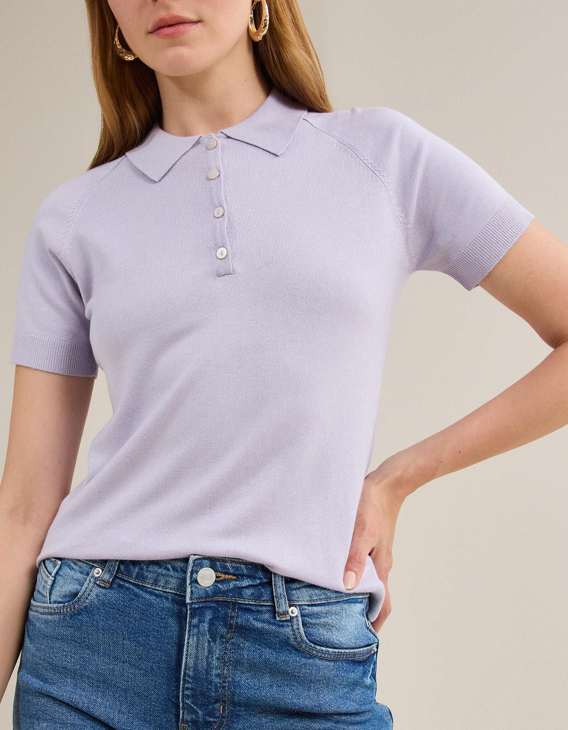 Comprar Online Polo Manga Curta, Mulher, Roxo