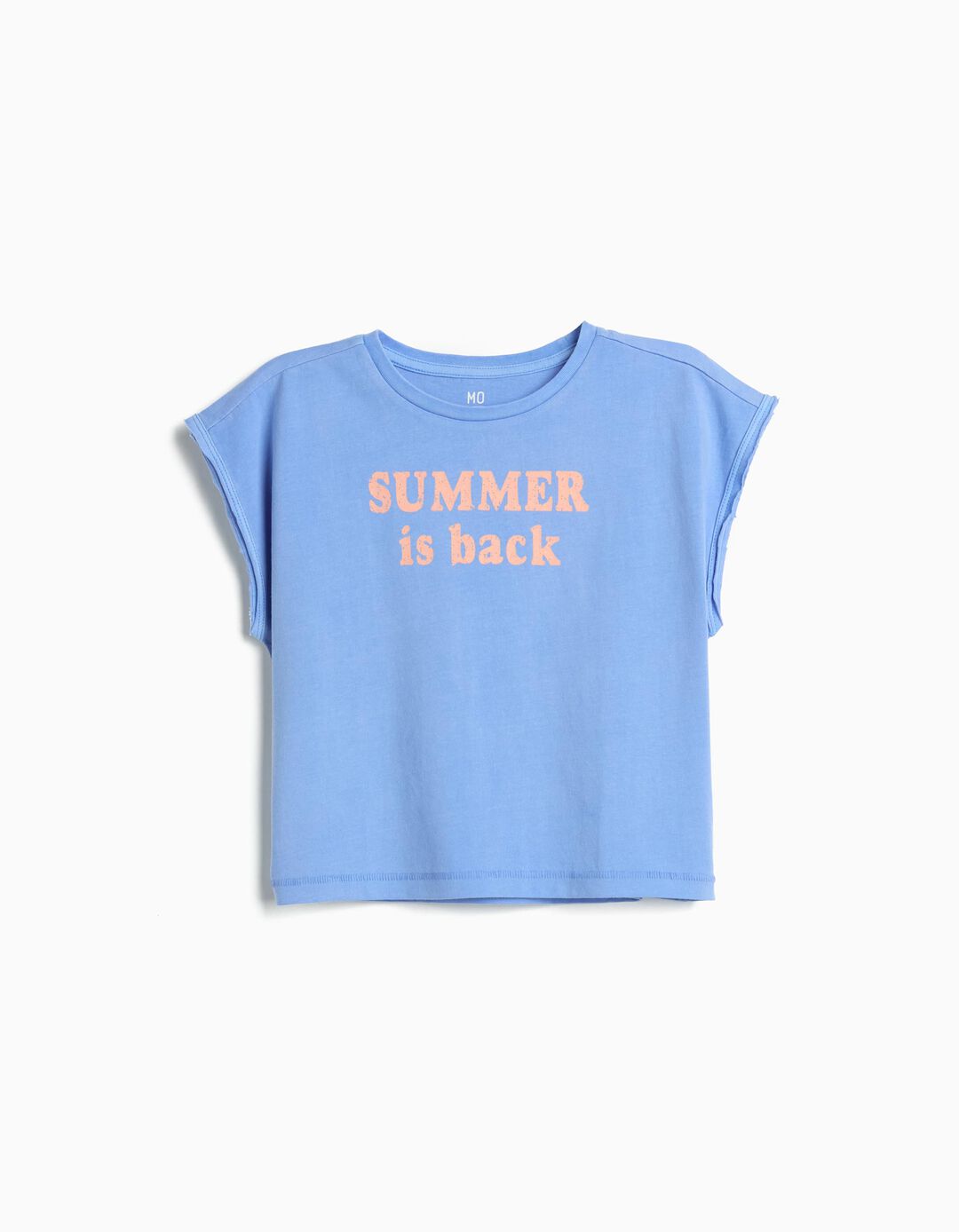 T-shirt Estampada, Menina, Azul