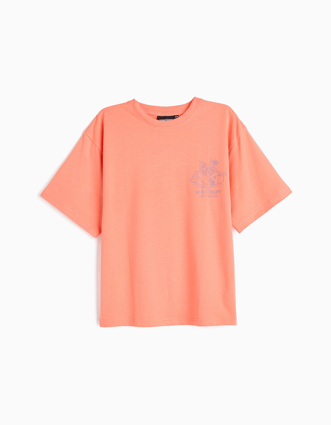 T-shirt 'Minecraft ', Menino, Coral