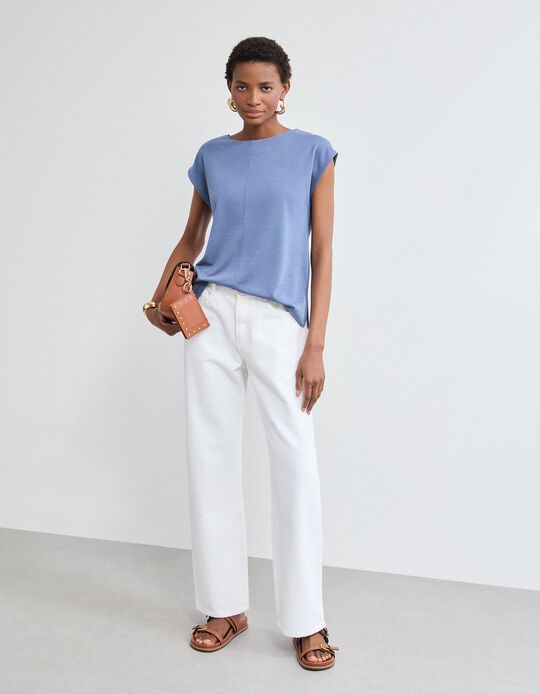 Comprar Online T-shirt, Mulher, Azul