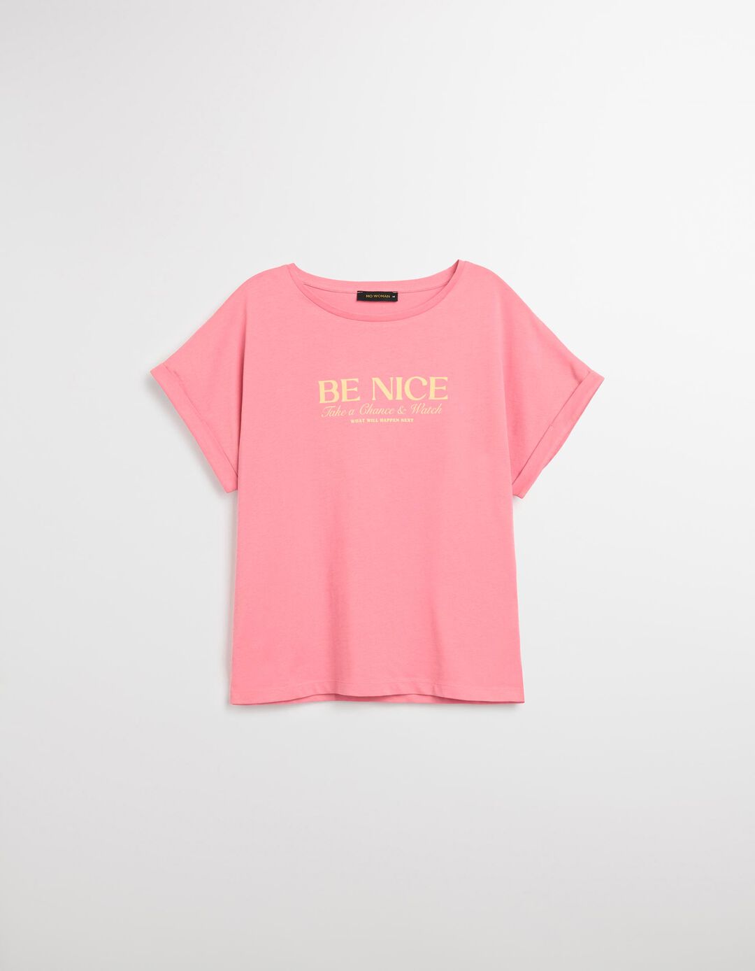 T-shirt Print, Mulher, Rosa