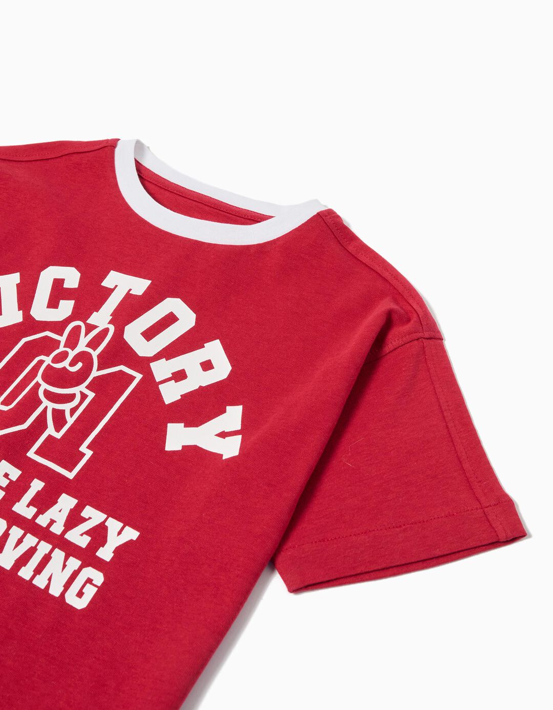 T-shirt Print, Menino, Vermelho Escuro 