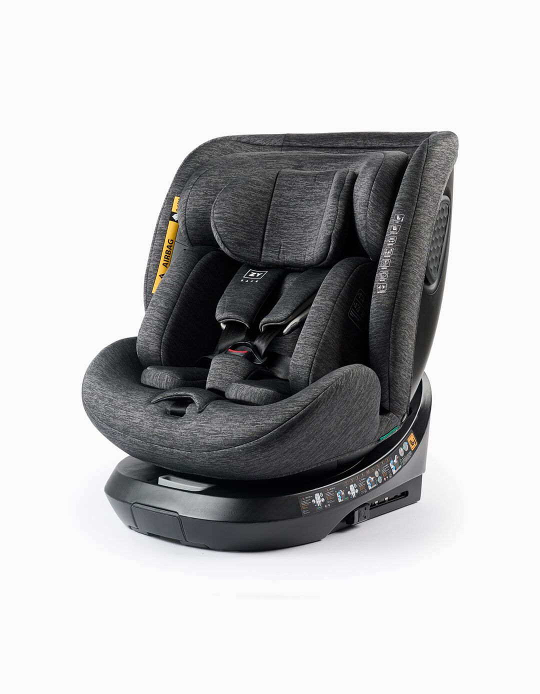 Cadeira Auto I-Size ZY Primecare Fix I SL (40-150cm), Cinzento