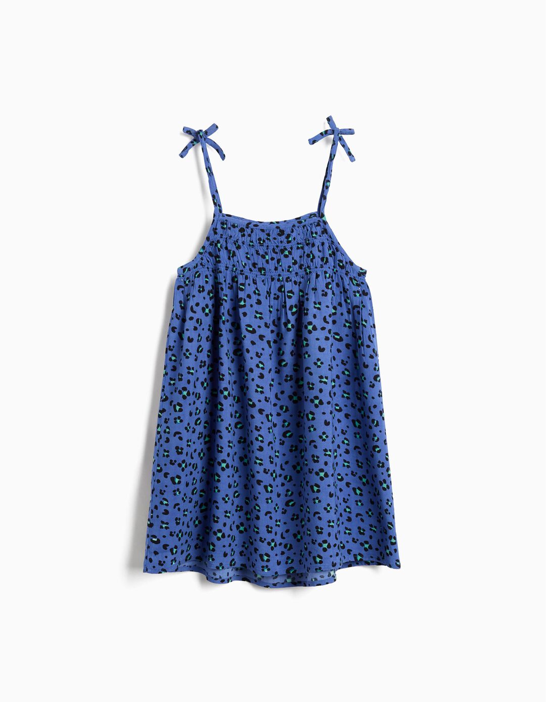Vestido de Alças, Menina, Azul