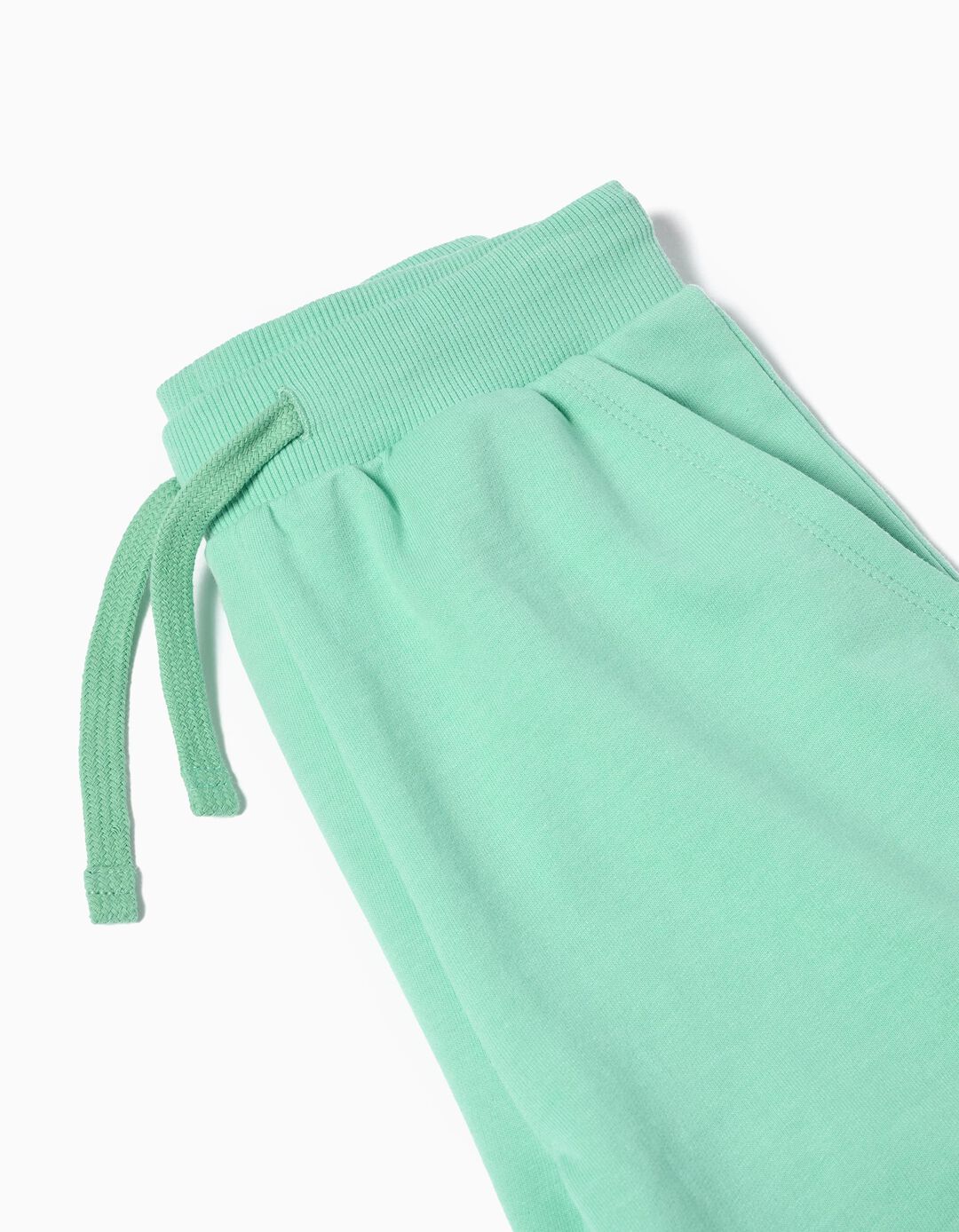 Calções Fleece, Menino, Verde Claro