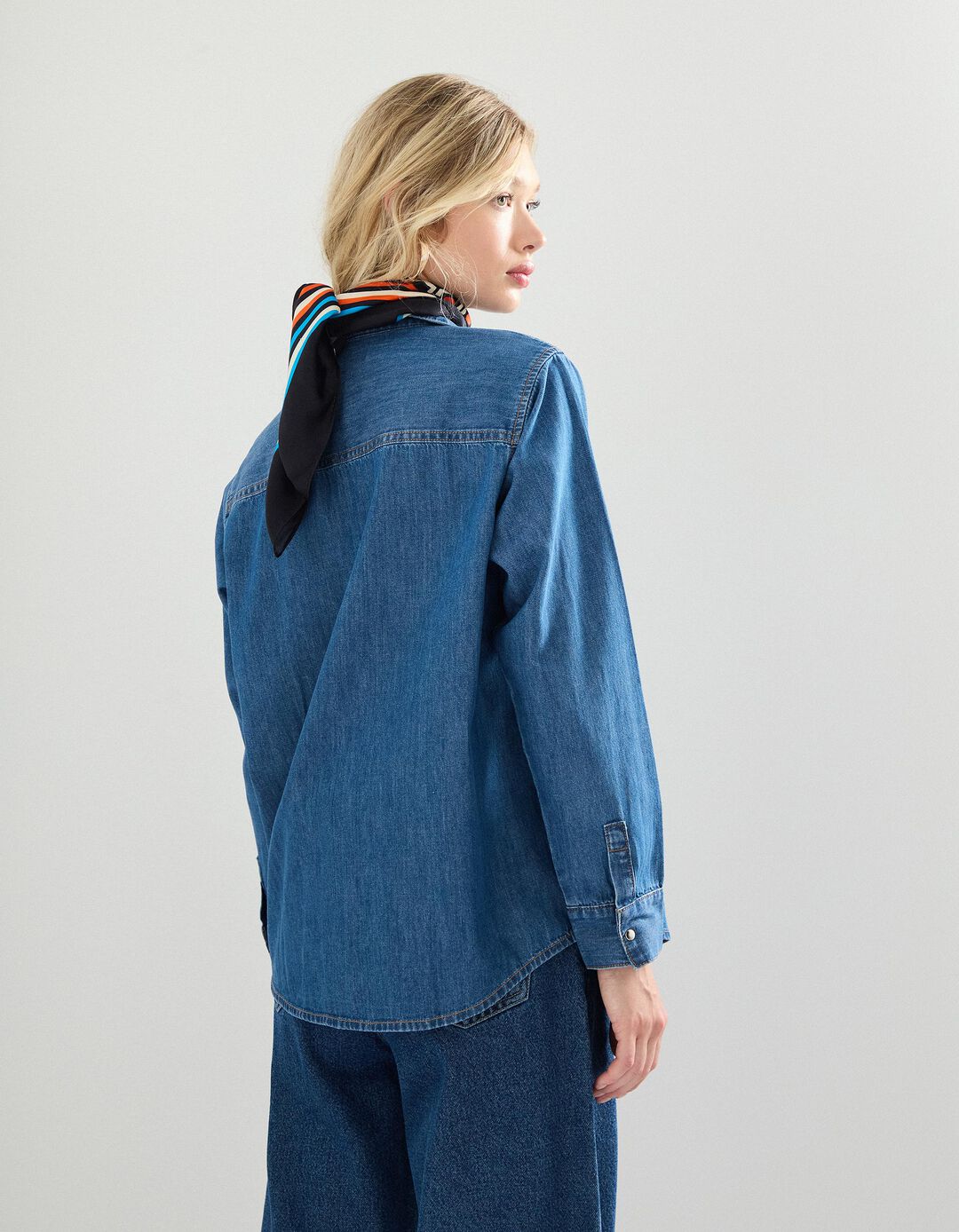 Camisa de Ganga, Mulher, Azul