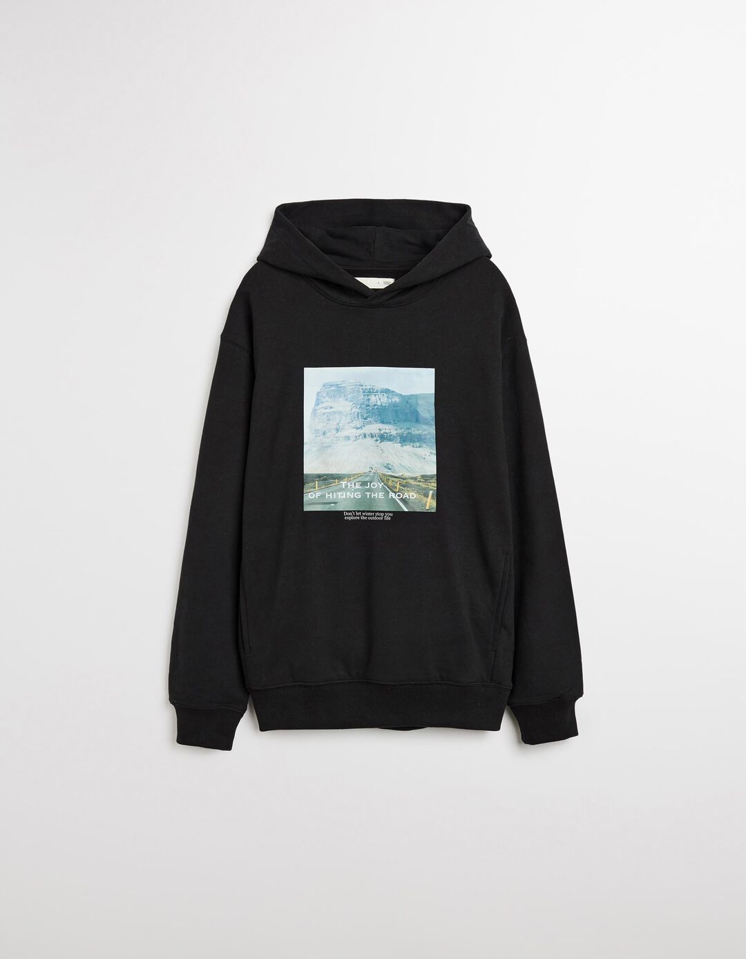 Sweatshirt com Capuz, Homem, Preto