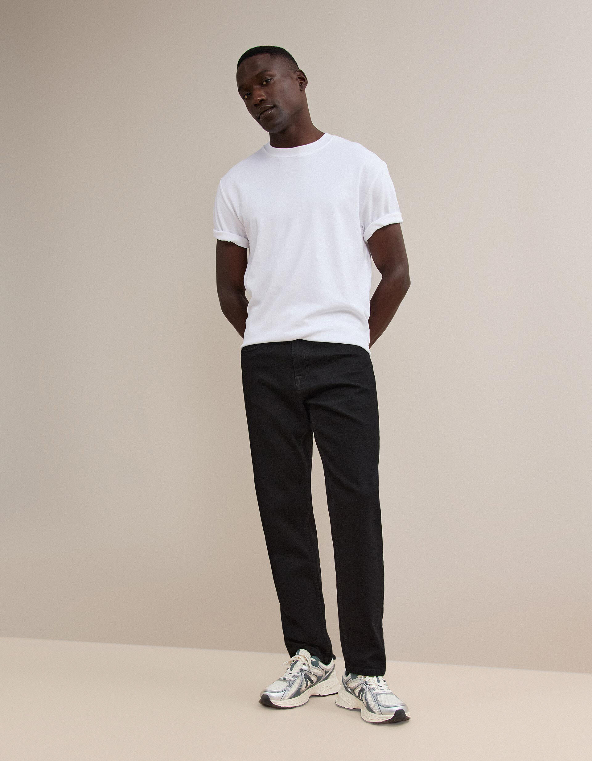Comprar Online Cal&ccedil;as De Ganga 'Tapered Fit', Homem, Preto