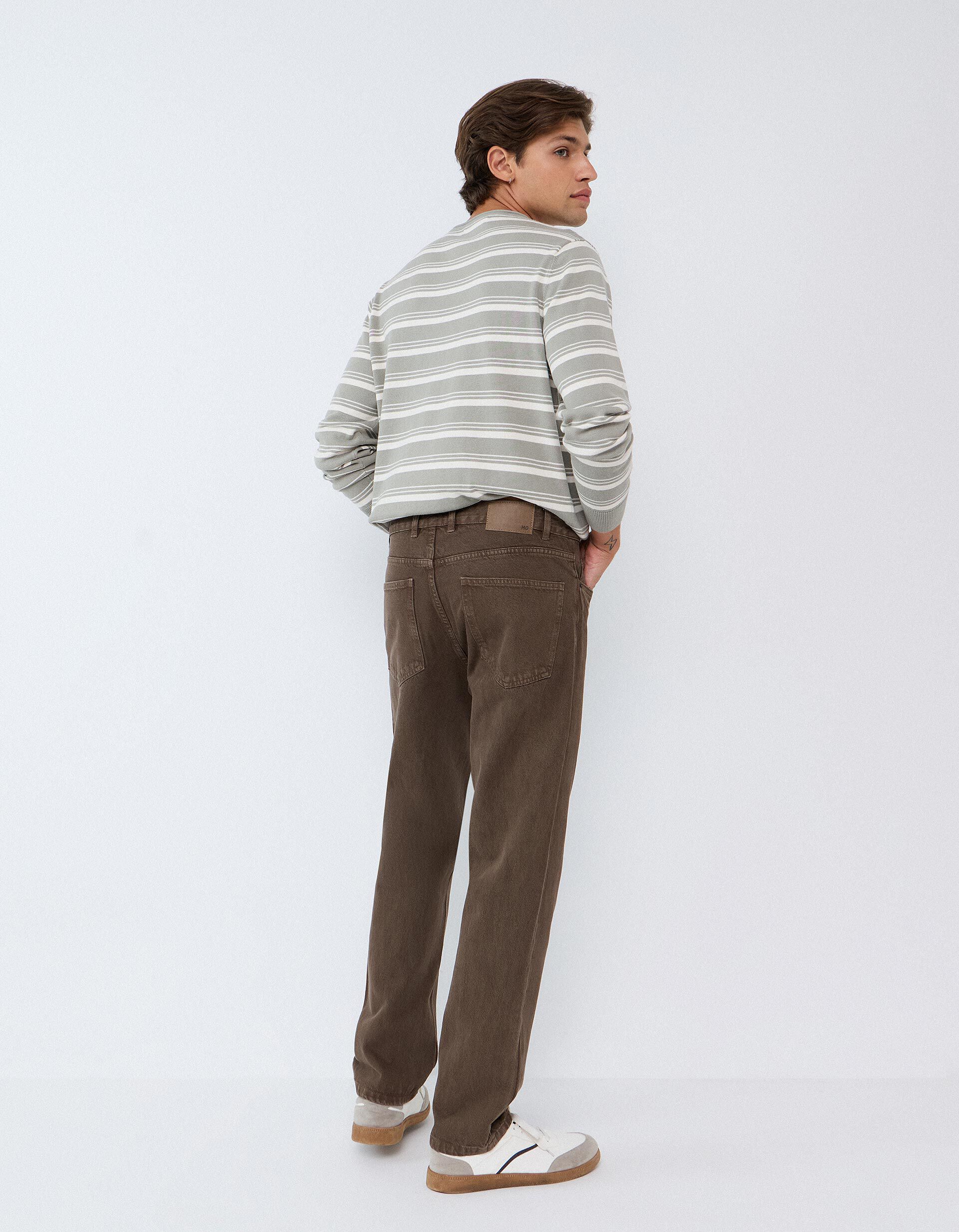 Comprar Online Cal&ccedil;as de Ganga Relaxed Fit, Homem, Castanho Escuro