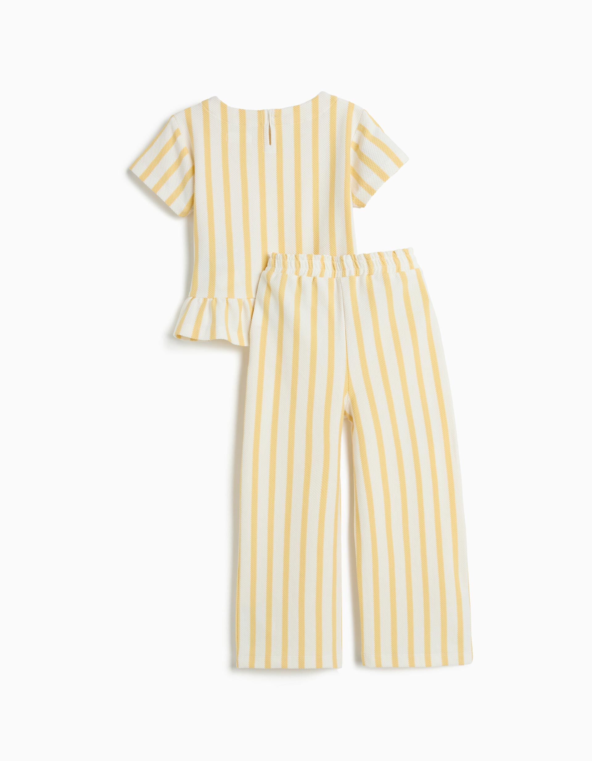 Comprar Online Conjunto T-shirt e Cal&ccedil;as, Menina, Amarelo Claro