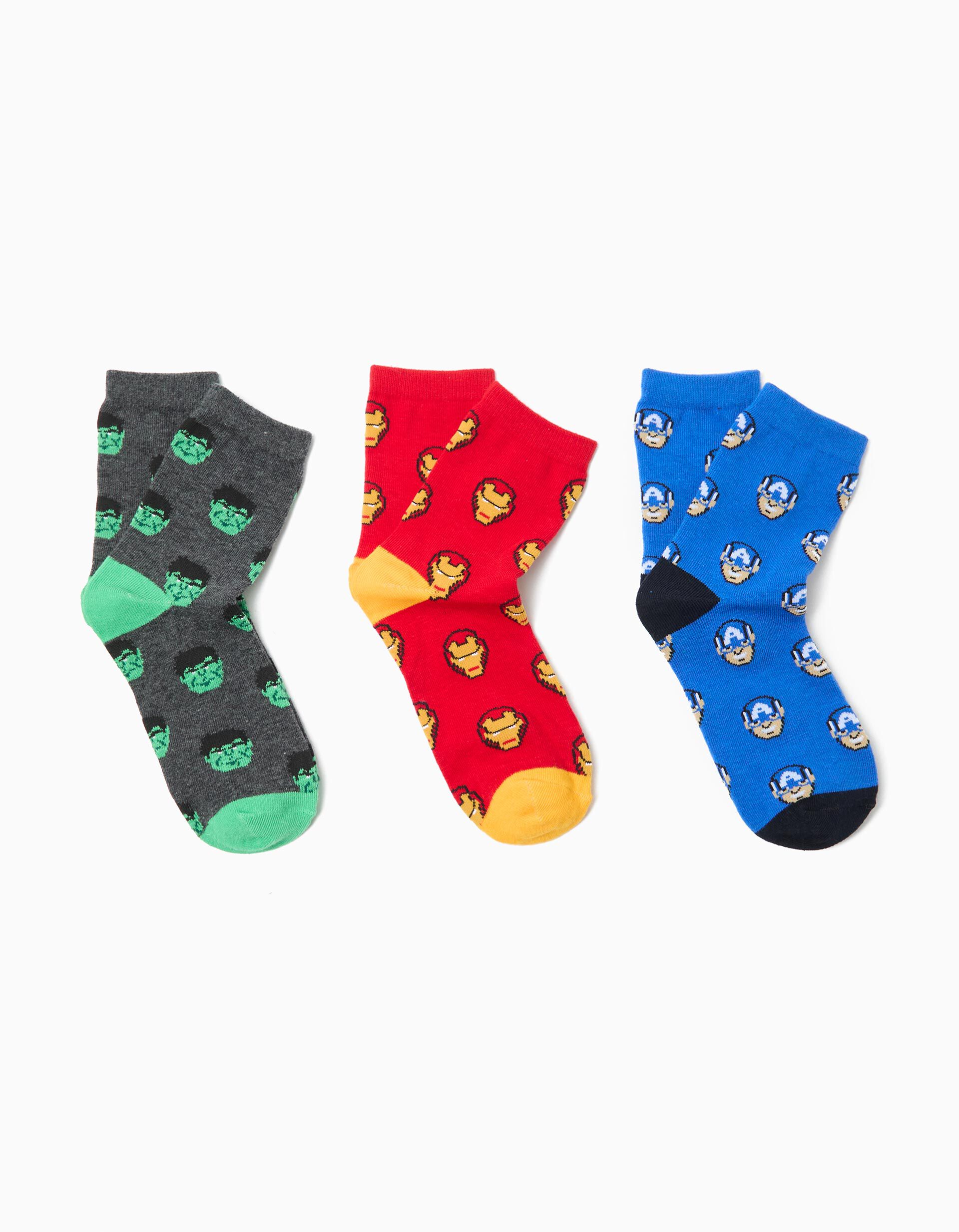 Comprar Online Pack 3 Pares de Meias 'Marvel', Menino, Multicor