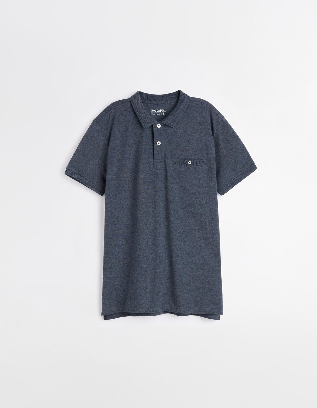 Polo de Manga Curta, Homem, Azul Escuro