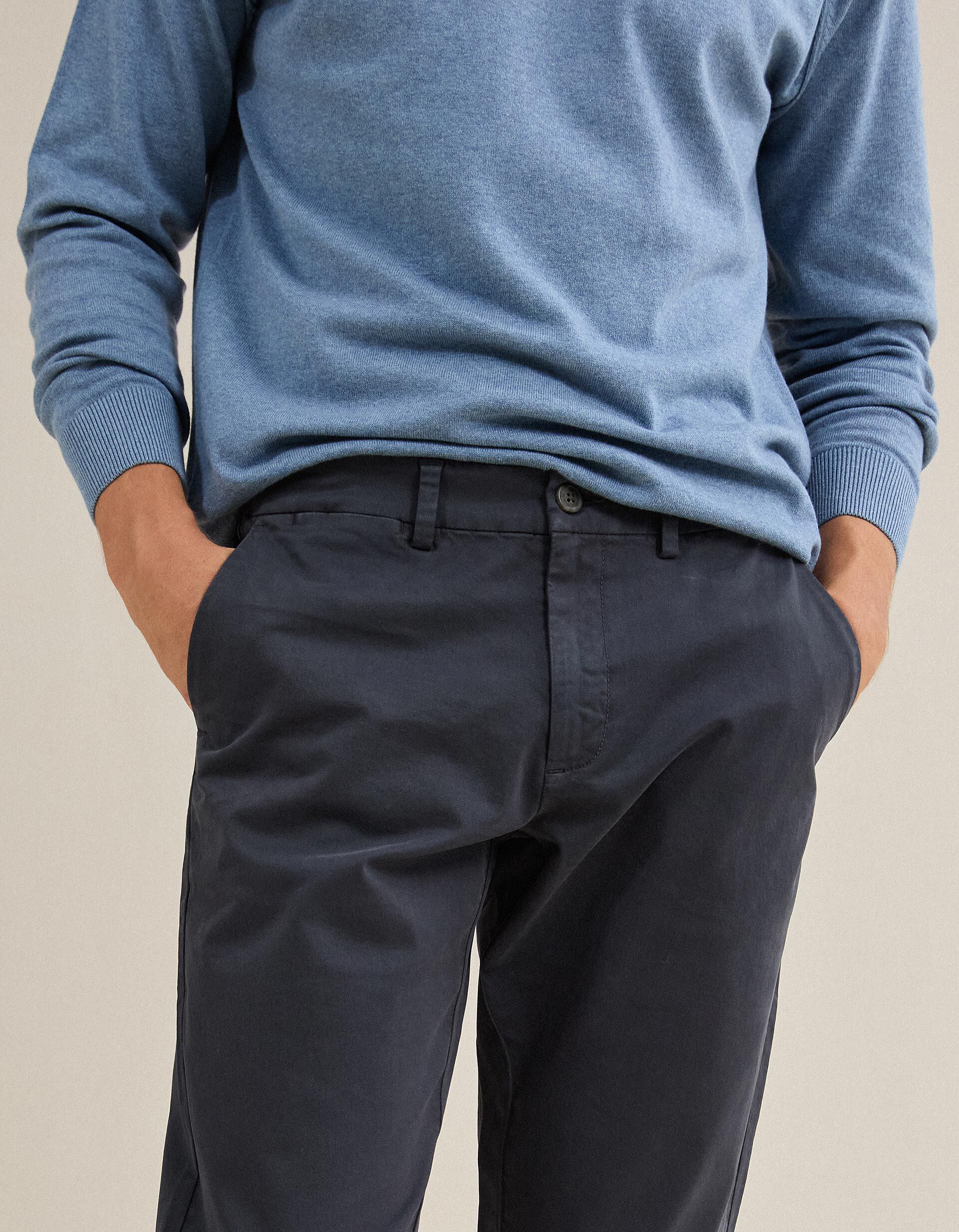 Comprar Online Cal&ccedil;as Chino Slim, Homem, Azul Escuro
