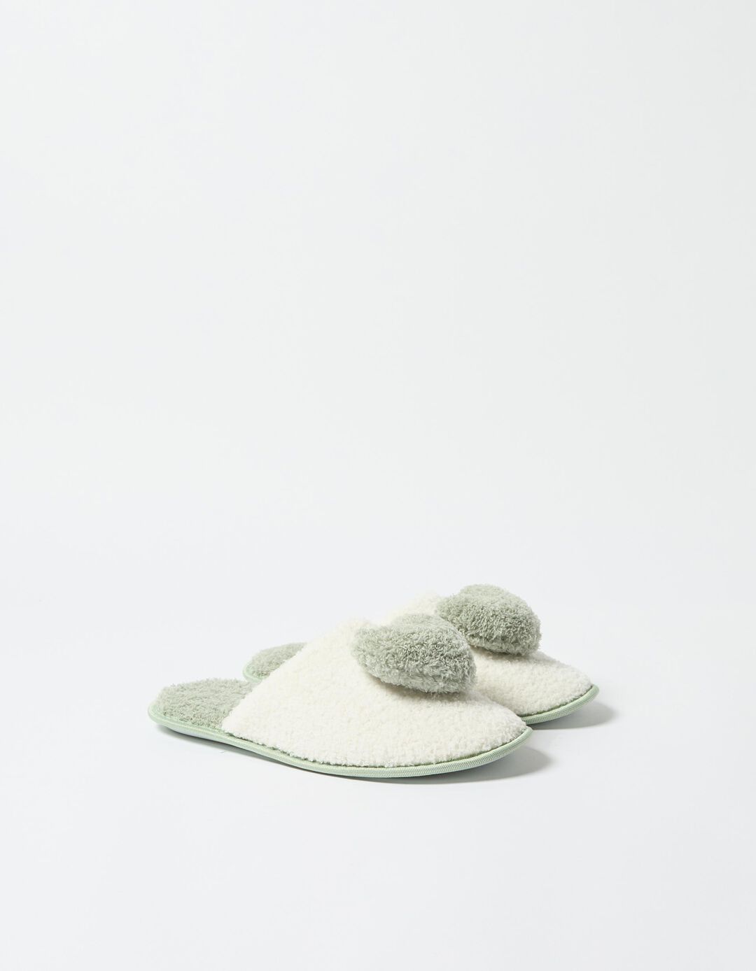 Chinelos de Quarto com Coração, Mulher, Verde