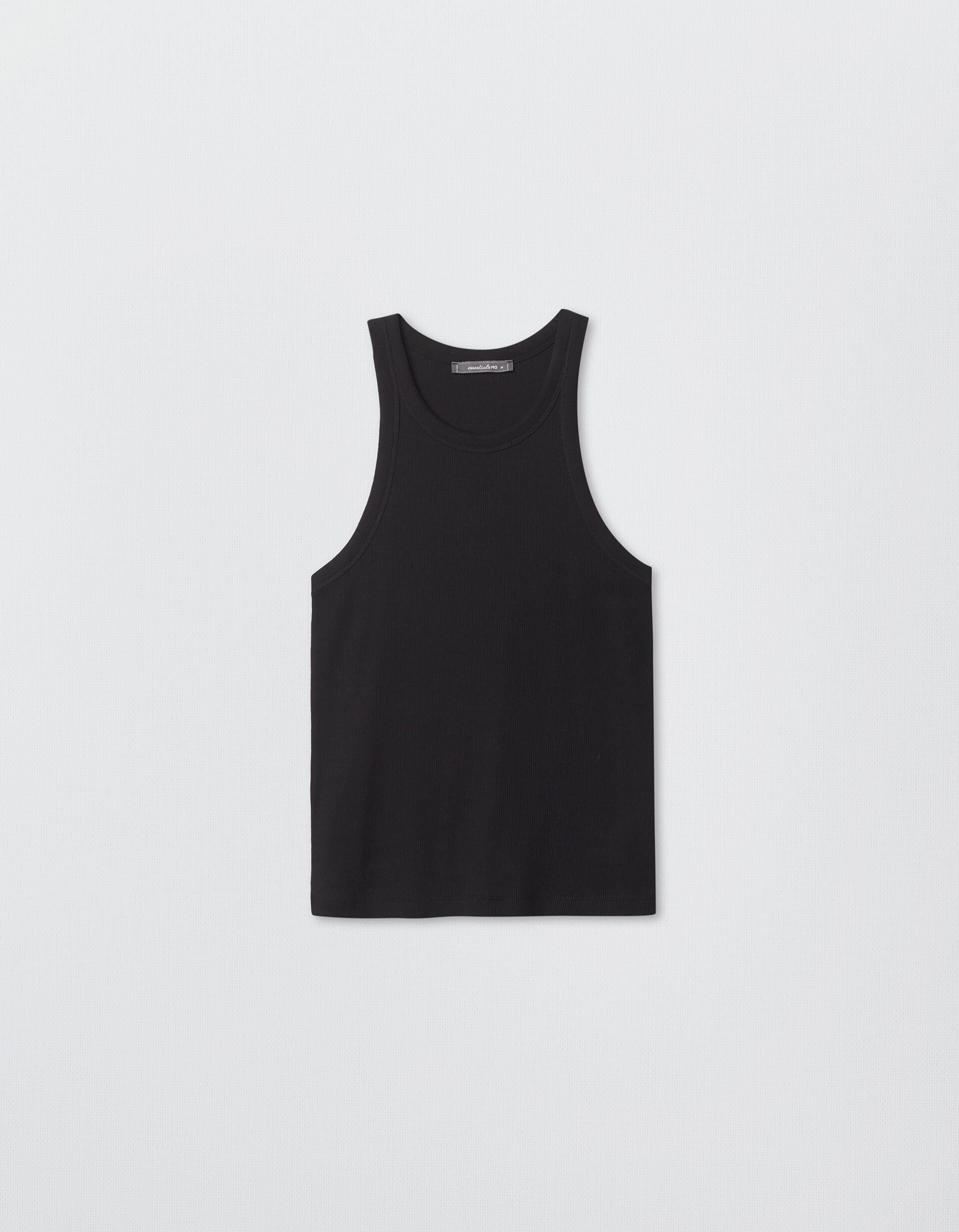 Comprar Online Ribbed Tank Top, Woman, Black