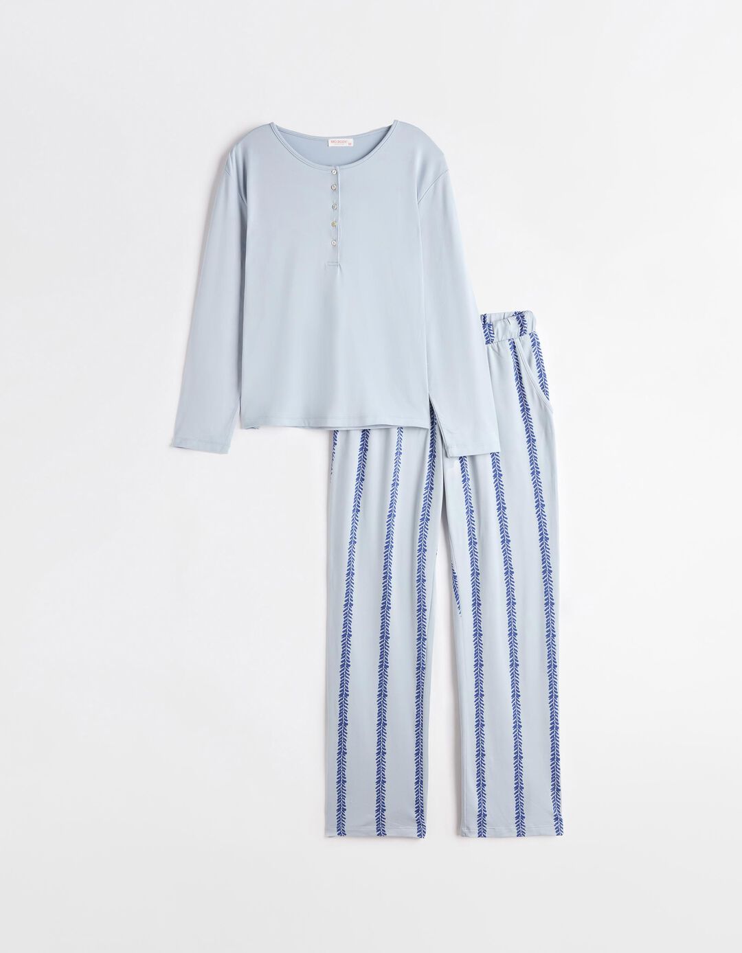 Pijama Jersey, Mulher, Azul Claro