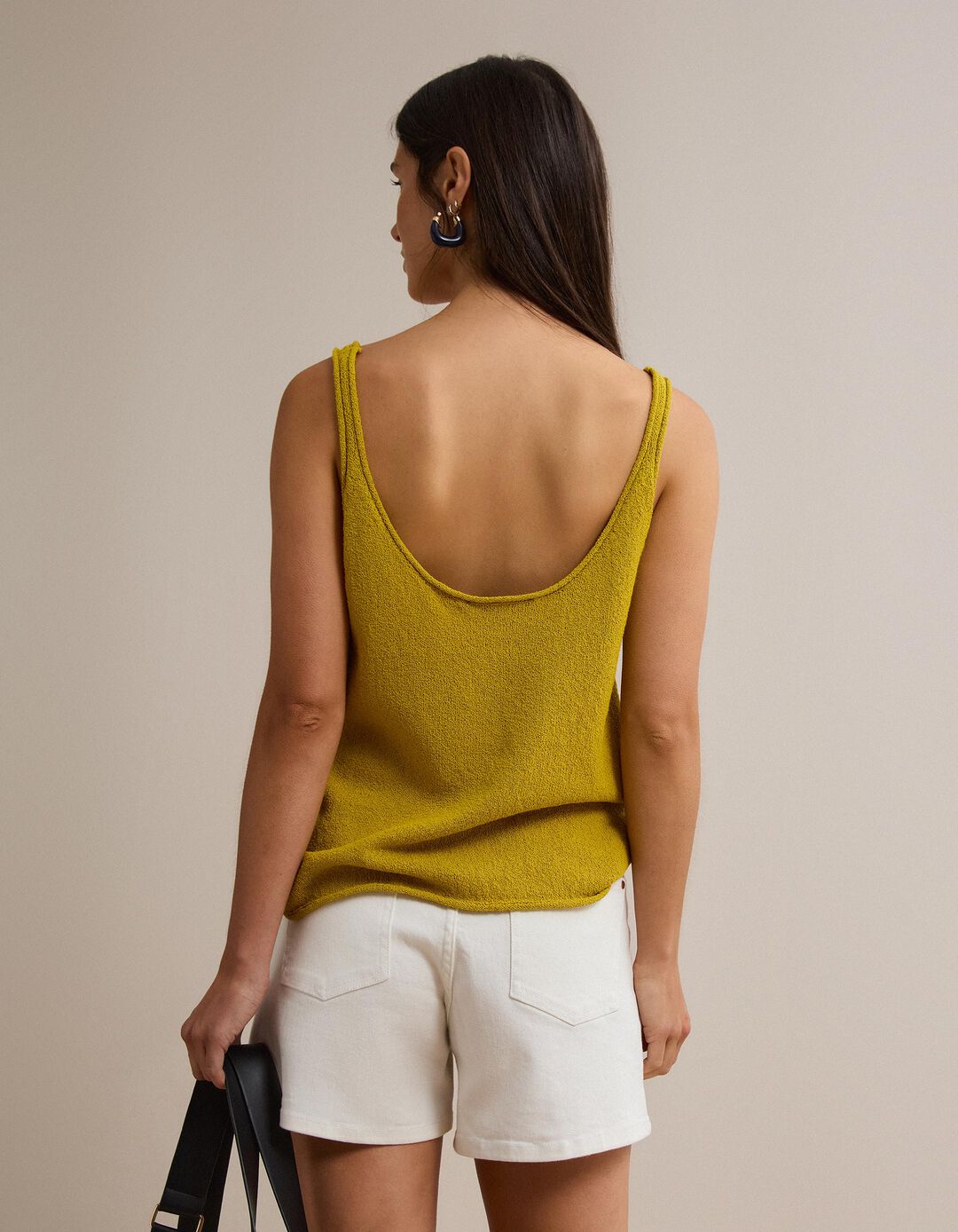 Top de Malha, Mulher, Amarelo