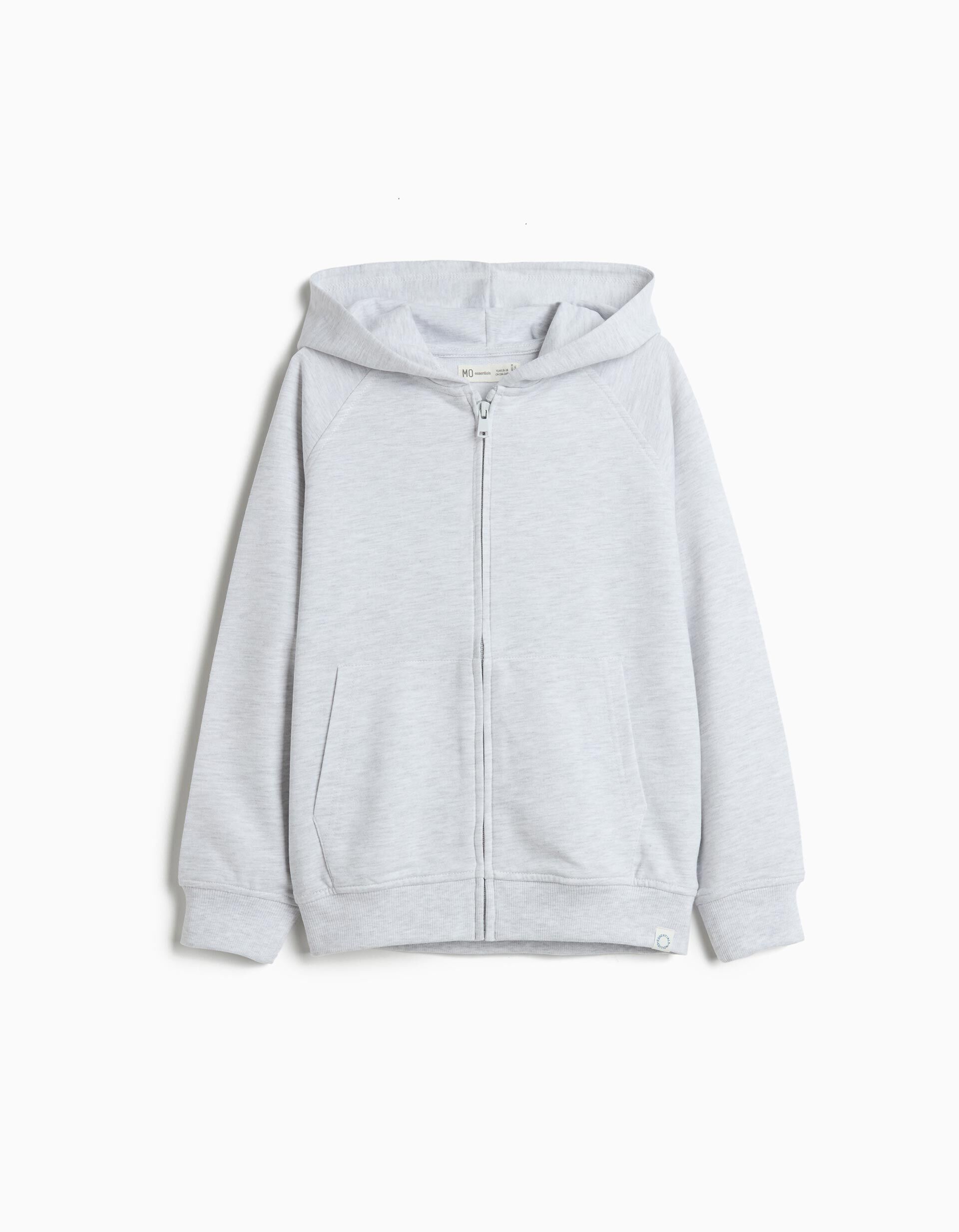 Comprar Online Casaco De Felpa, Menino, Cinzento Claro 