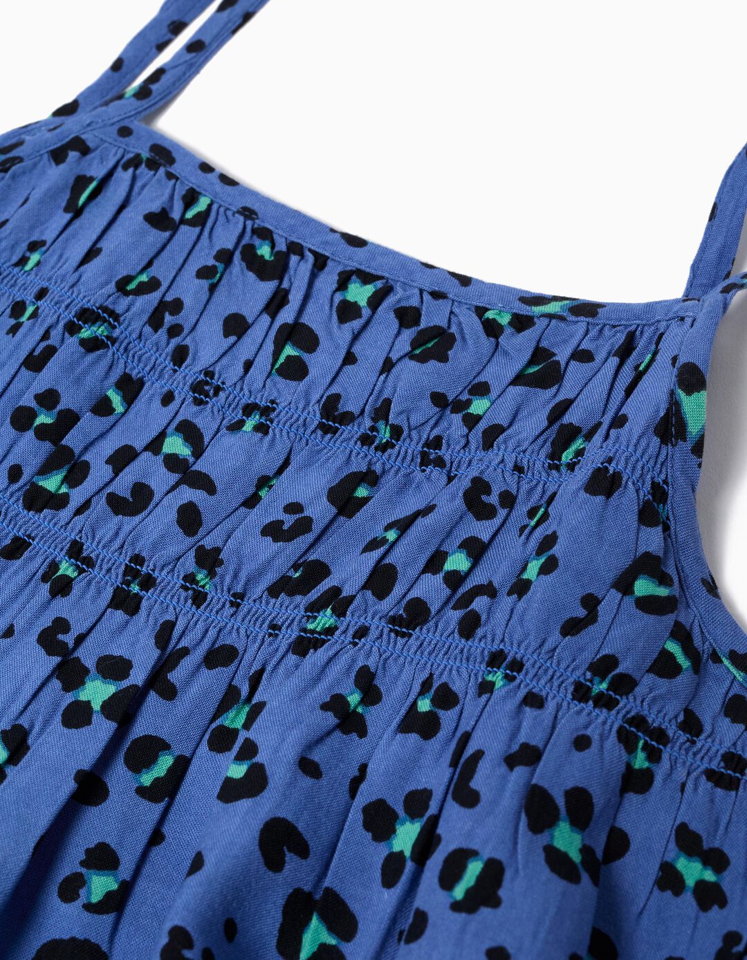 Vestido de Alças, Menina, Azul