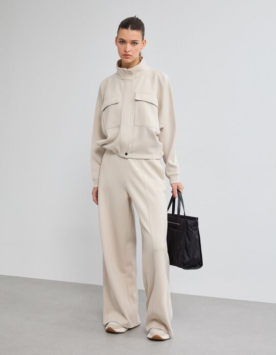 Comprar Online Cal&ccedil;as Piquet, Mulher, Bege