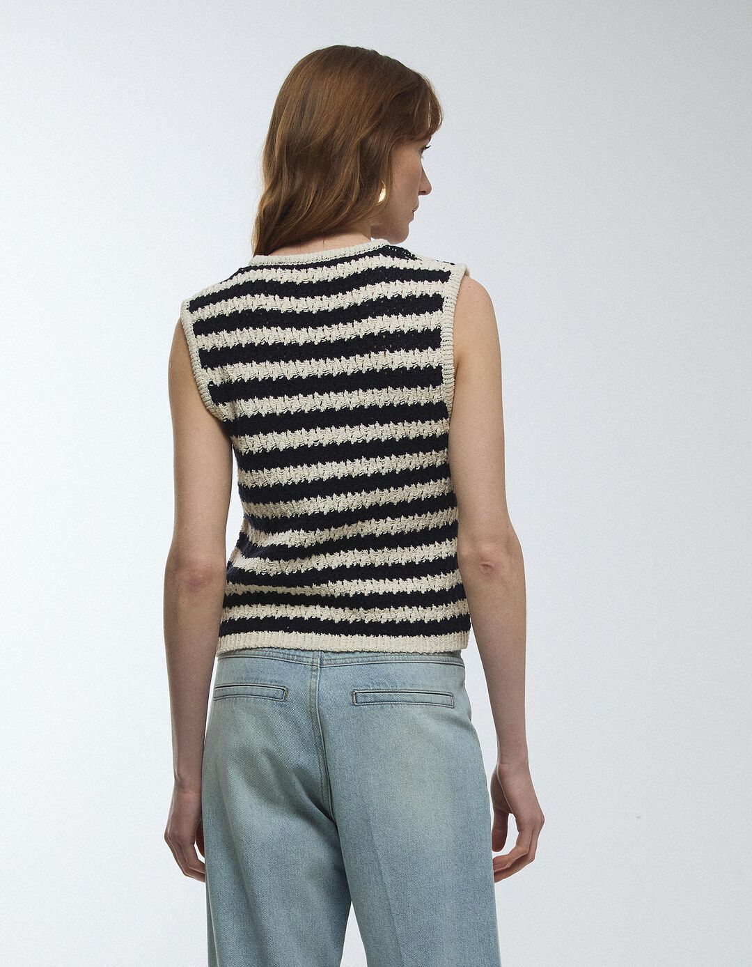 Colete de Malha, Mulher, Azul Escuro