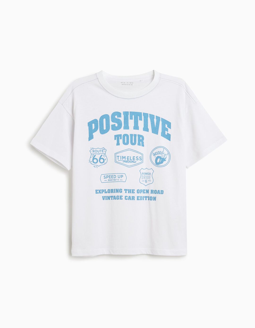 T-shirt Print, Menino, Branco