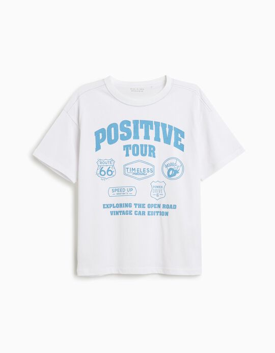 Comprar Online T-shirt Print, Menino, Branco