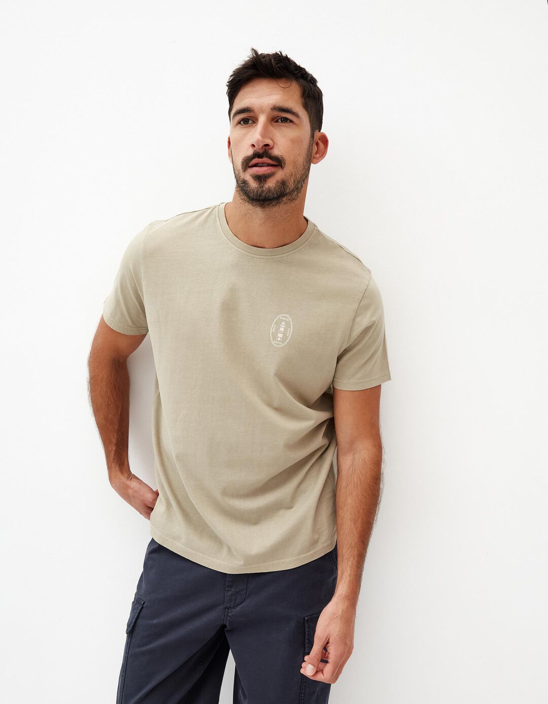 T-shirt, Homem, Verde Escuro