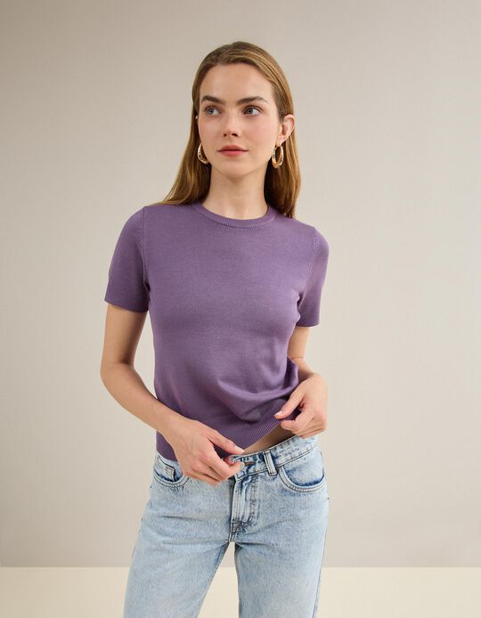 Comprar Online Camisola de Malha, Mulher, Roxo