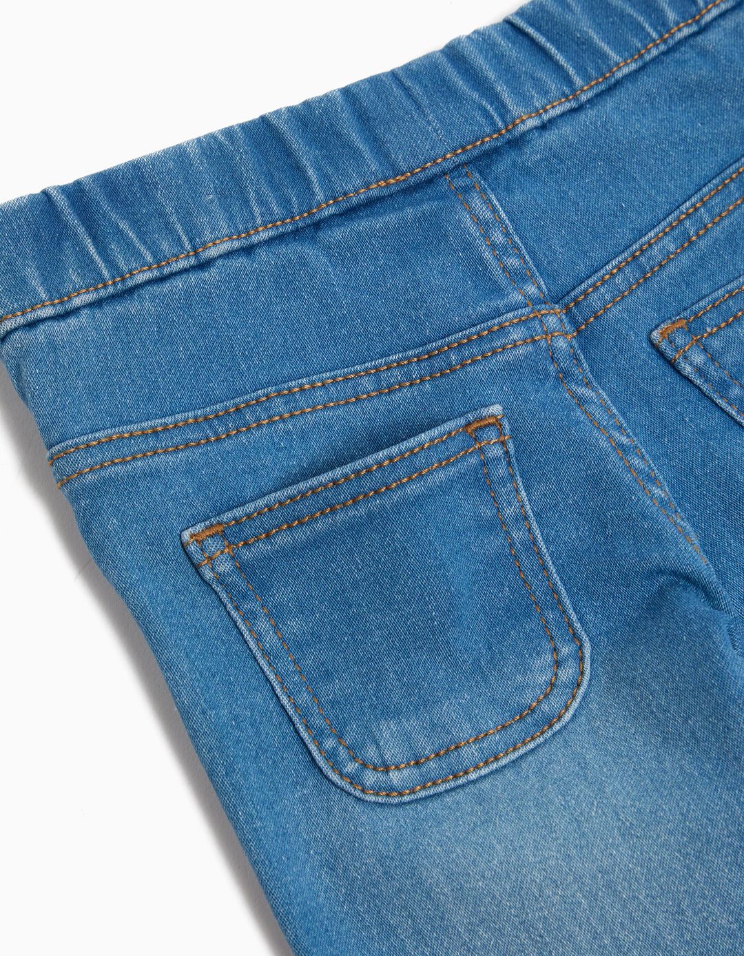 Jeggings de Ganga, Menina, Azul Claro