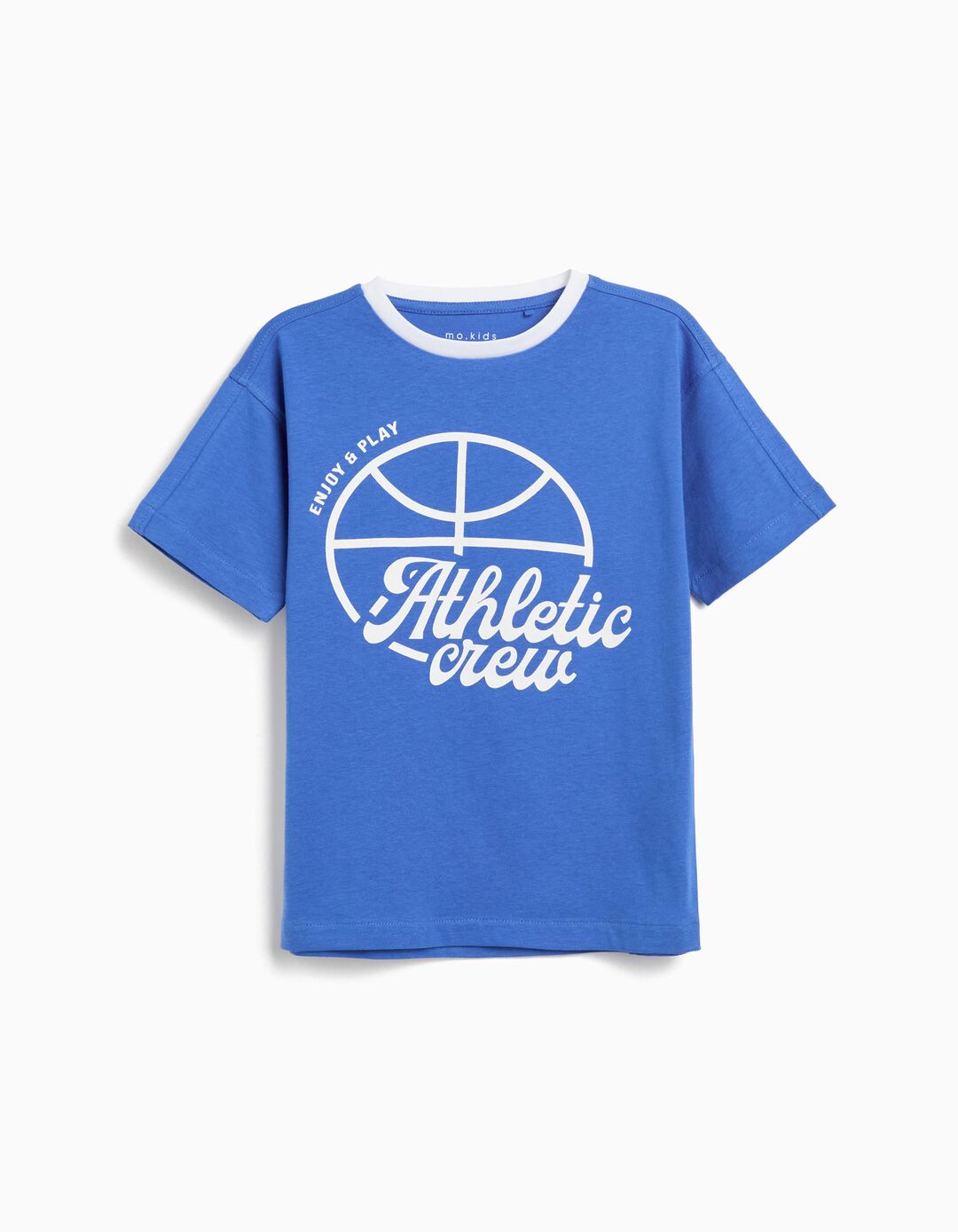 T-shirt Print, Menino, Azul