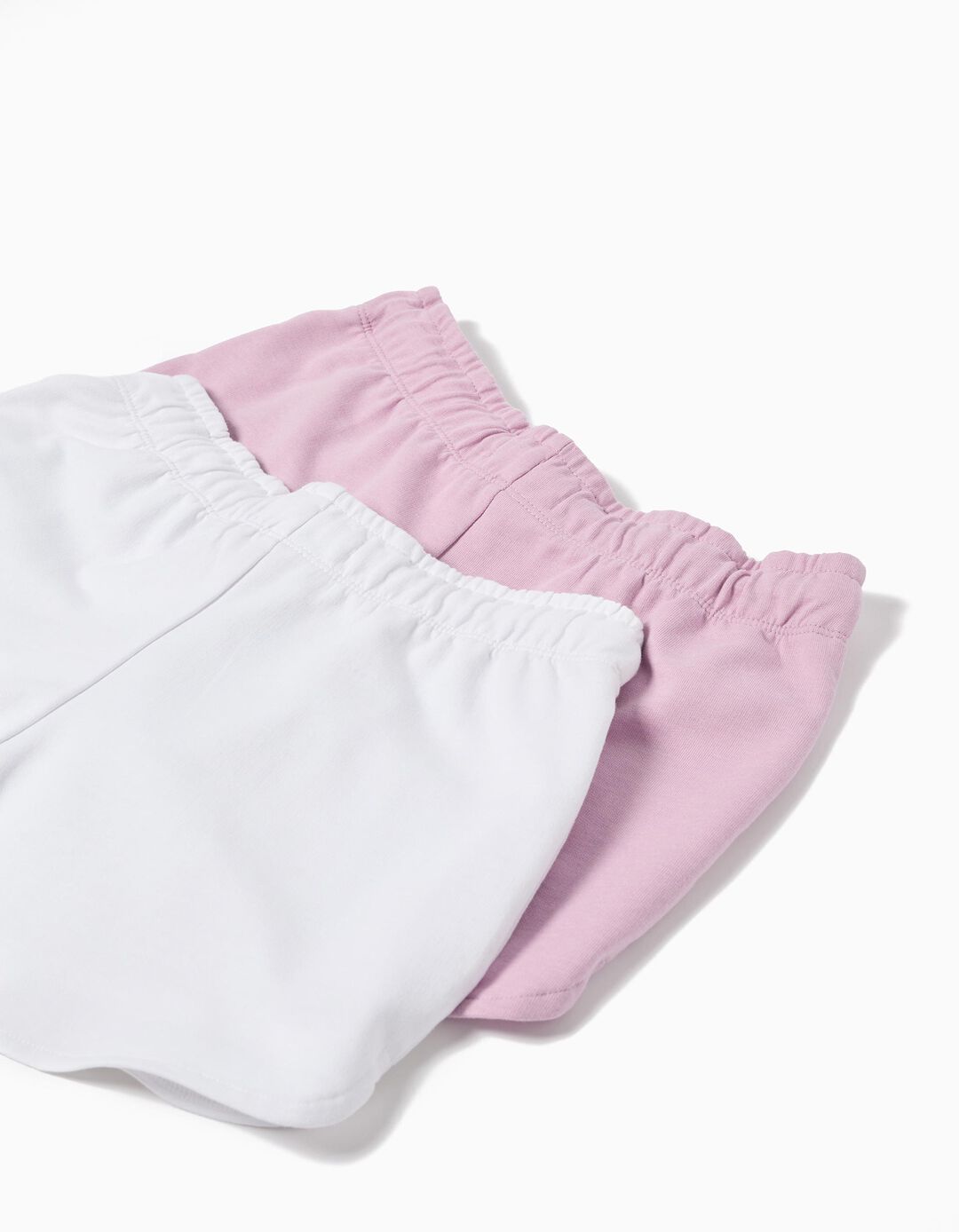 Pack 2 Calções Fleece, Menina, Lilás Claro