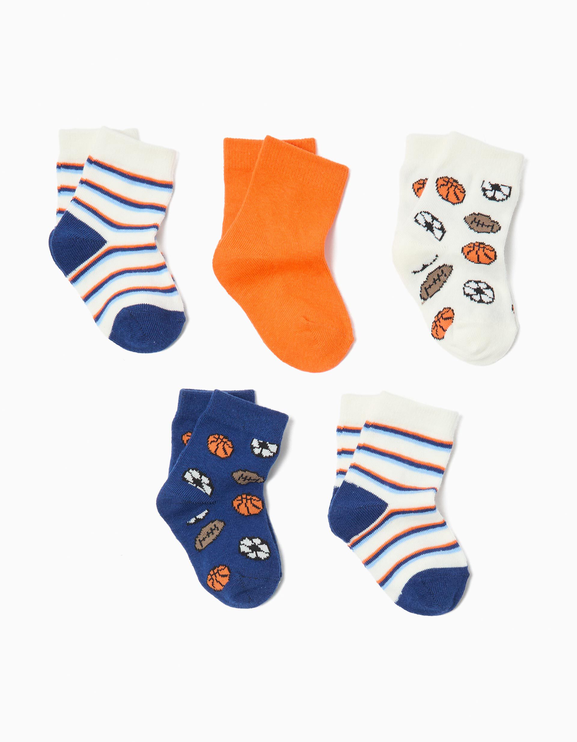 Comprar Online Pack 5 Pares de Meias, Menino, Multicor